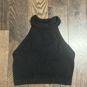 Aerie Ribbed‎ High Neck Sports Bra